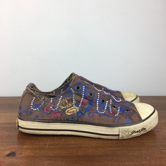 Rhino Red Marc Ecko Chalsie Hailee Women’s Sneakers Brown Rhinestones Size 7.5. - Picture 5 of 13